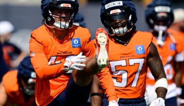 Broncos' Dre Greenlaw, Alex Singleton back to work together on defense