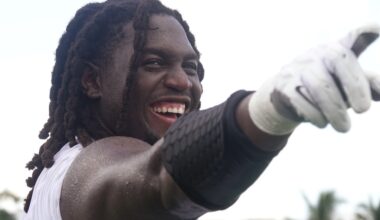 Dolphins' Patrick Paul talks smack as he stands out in camp