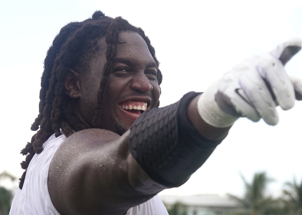 Dolphins' Patrick Paul talks smack as he stands out in camp