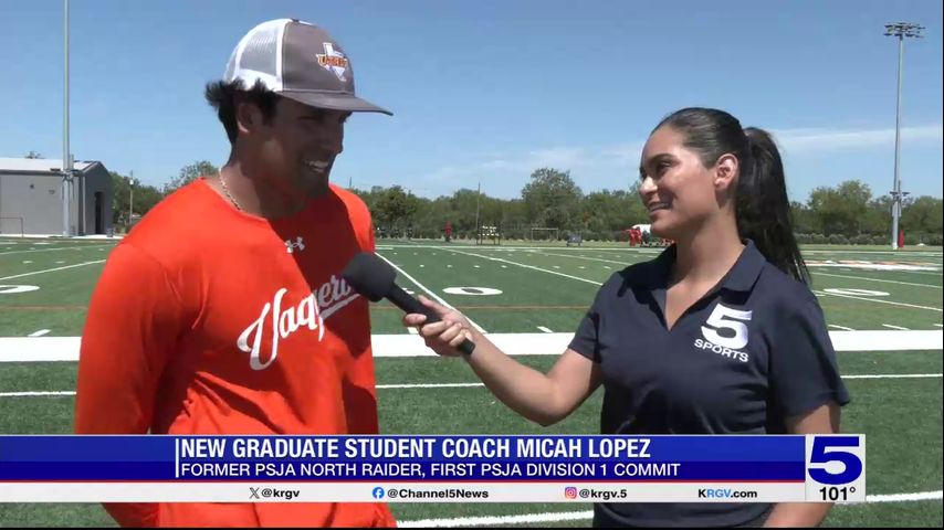 Former PSJA North Raider Micah Lopez joins UTRGV Football coaching staff