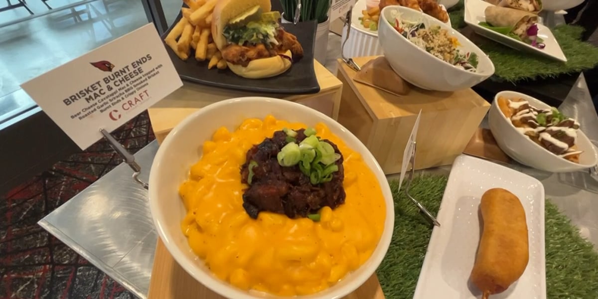 Arizona Cardinals unveil food offerings at State Farm Stadium for 2025