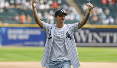 Bears QB Tyson Bagent Takes the Mound: Throws First Pitch at White Sox Game