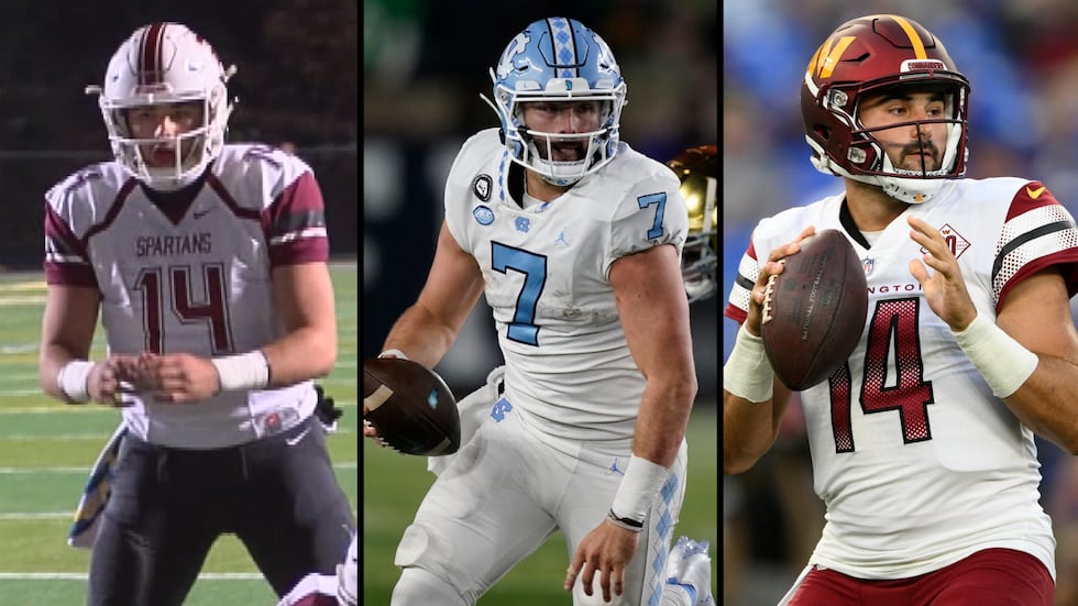 Sam Howell played high school football at Sun Valley in Union County before he went on to play...