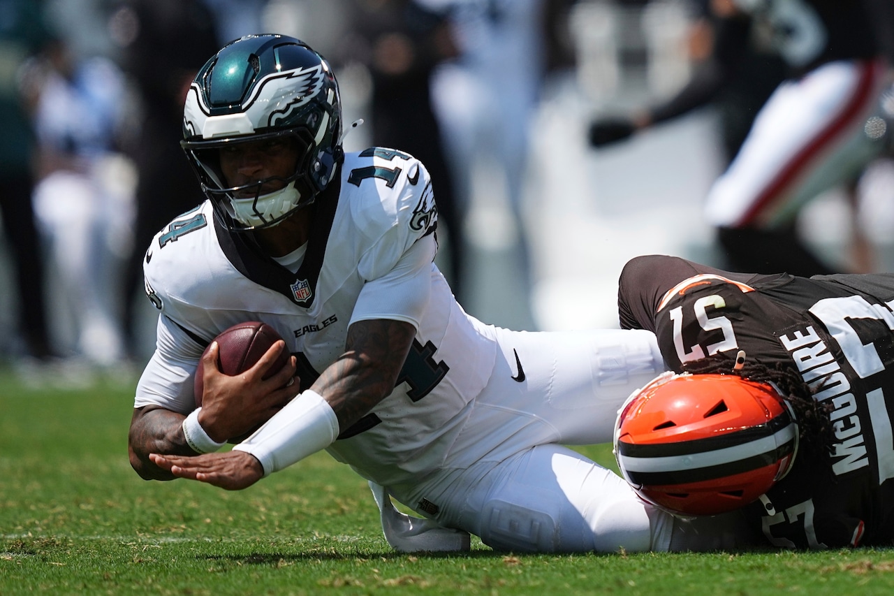 Eagles QB3 battle: McCord, Thompson-Robinson struggle in preseason loss