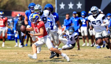 First joint practice with Rams gets heated