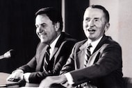 Morton H. Meyerson (left) had a sometimes contentious relationship with his boss at...