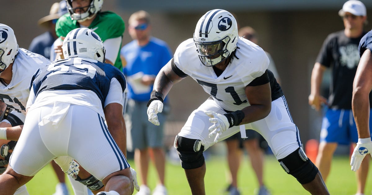 Isaiah Jatta brings passion to BYU's offensive line – Deseret News