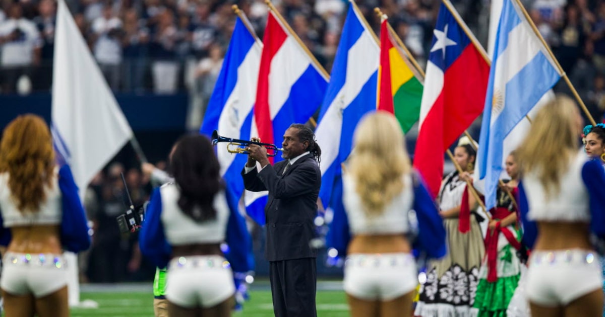 Dallas Cowboys national anthem trumpeter Freddie Jones has retired
