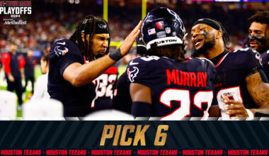 Safety Eric Murray intercepted a Justin Herbert pass in the third quarter and returned it for a score in the Wild Card Playoff versus Los Angeles.