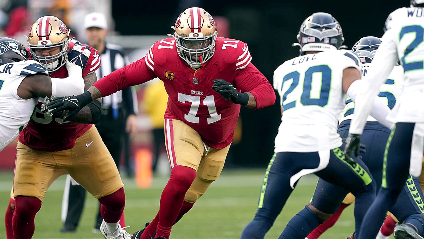 George Kittle hilariously sets unique 49ers goal for Trent Williams in 2025