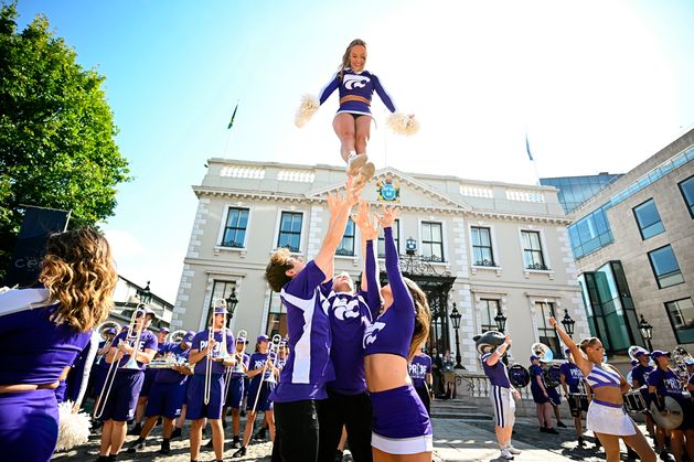 Marching bands and mascots hit streets of Dublin before Aer Lingus College Football Classic