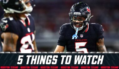 Here are five things to watch when the Houston Texans host the Tennessee Titans in Week 12.