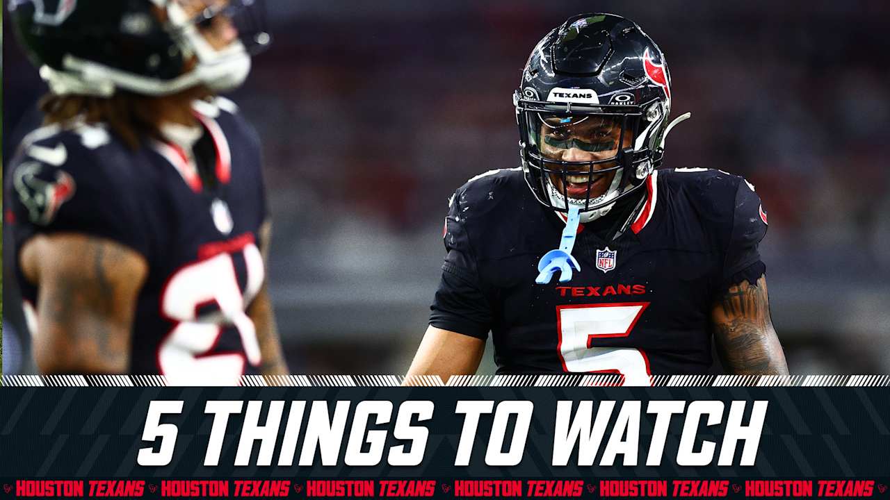 Here are five things to watch when the Houston Texans host the Tennessee Titans in Week 12.
