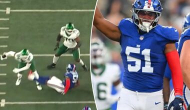 Giants rookie Abdul Carter trashes Jets after rough preseason moment