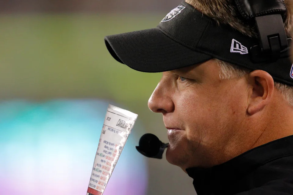 Chip Kelly was a major figure in bringing college coaching strategies to the NFL this century. (Photo by Hunter Martin/Philadelphia Eagles/Getty Images)