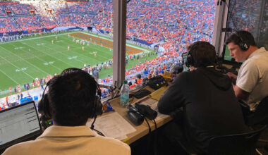New technology allows fans to listen to broadcast without delay in stadium