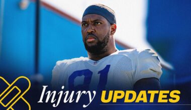 Kobie Turner (back) and Terrance Ferguson (groin) held out of Saturday's practice; Nate Landman (calf) leaves practice as precautionary measure; latest on Matthew Stafford ahead of joint practice with Cowboys