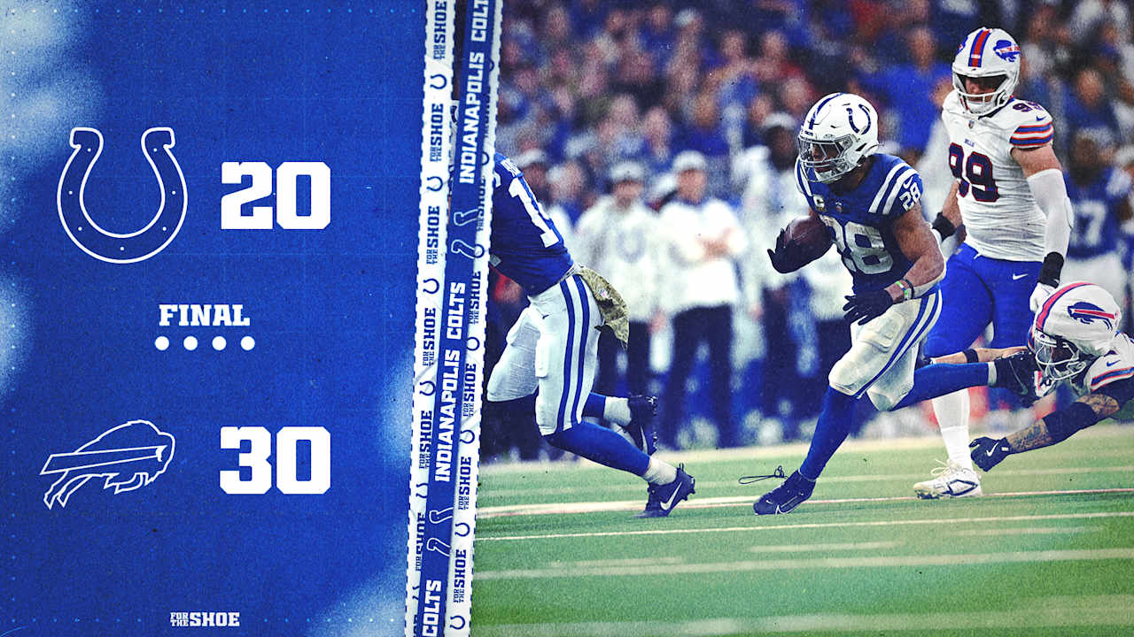 Colts unable to mount comeback against Bills in Week 10 loss