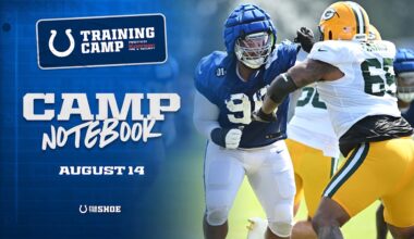 Observations from Colts' joint practice with Green Bay Packers