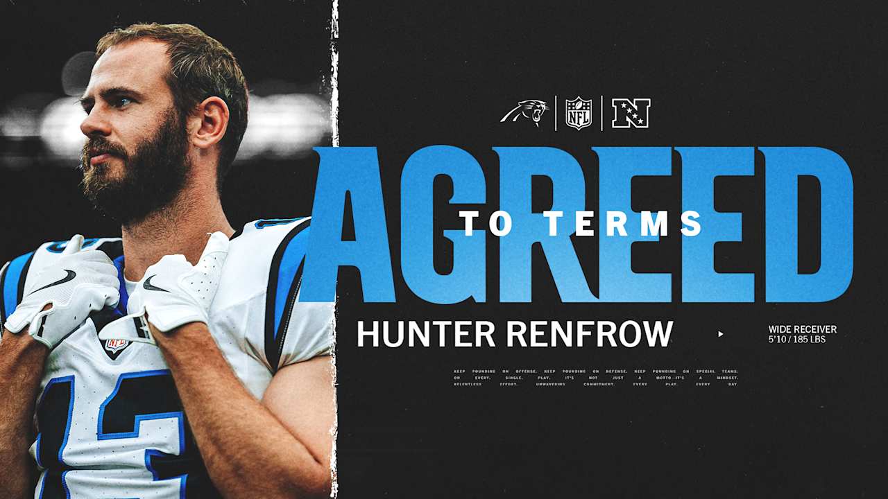 Panthers agree to terms with Hunter Renfrow, place another receiver on IR