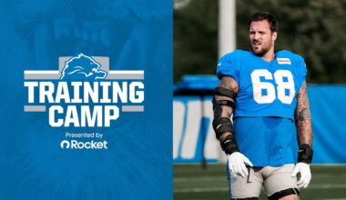 Detroit Lions LT Taylor Decker returns to training camp practice