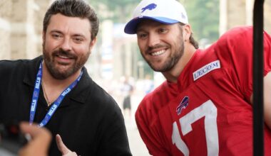 Chris Young Visits Josh Allen, Buffalo Bills at Training Camp
