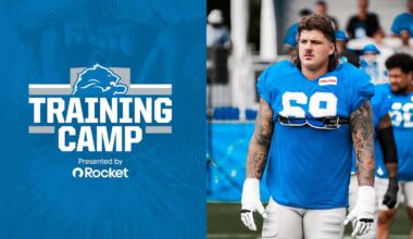 Detroit Lions HC Dan Campbell sees an NFL starter in rookie OL Tate Ratledge