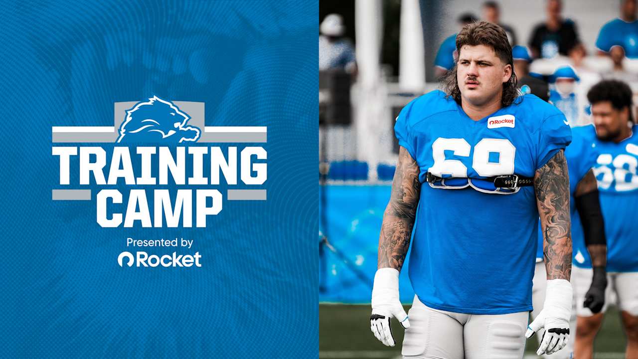 Detroit Lions HC Dan Campbell sees an NFL starter in rookie OL Tate Ratledge