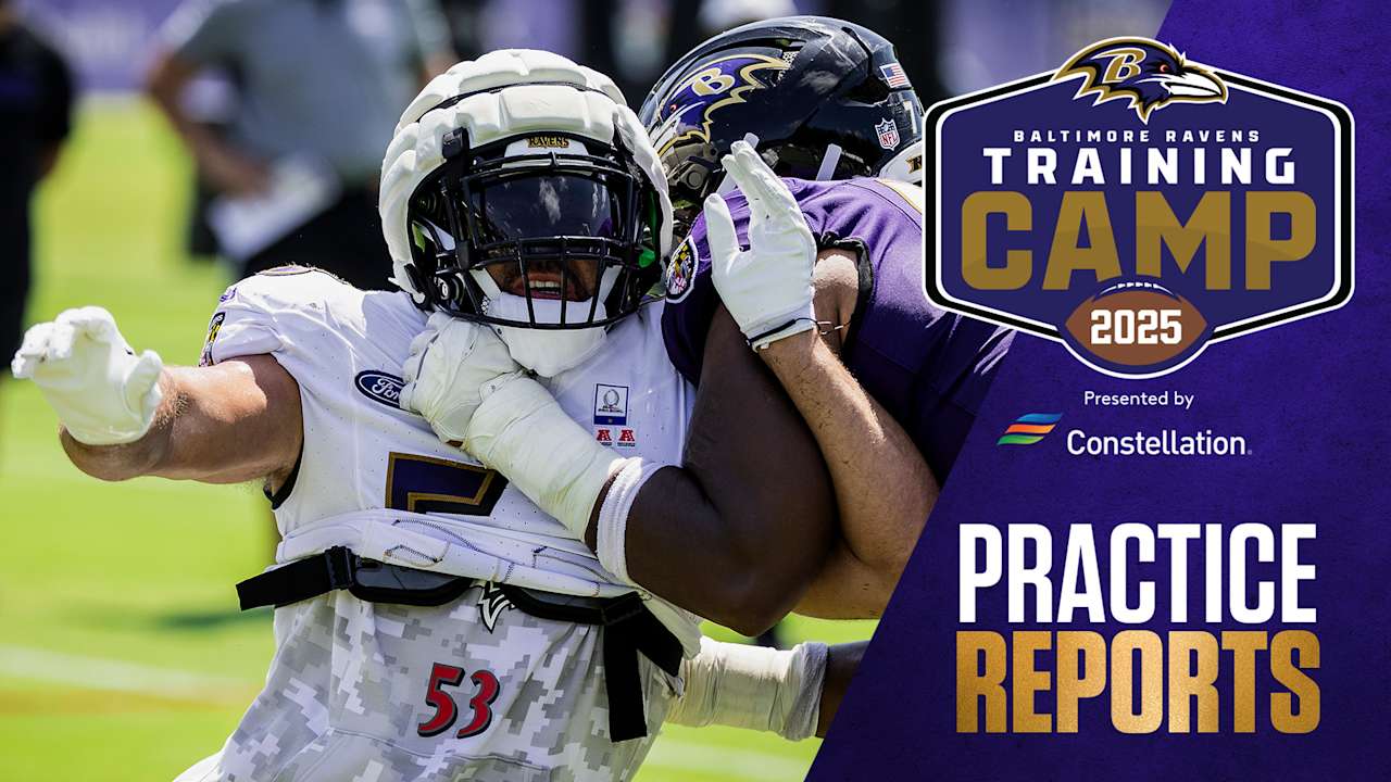 Ravens End Practice With Spirited Pass Rush Drill