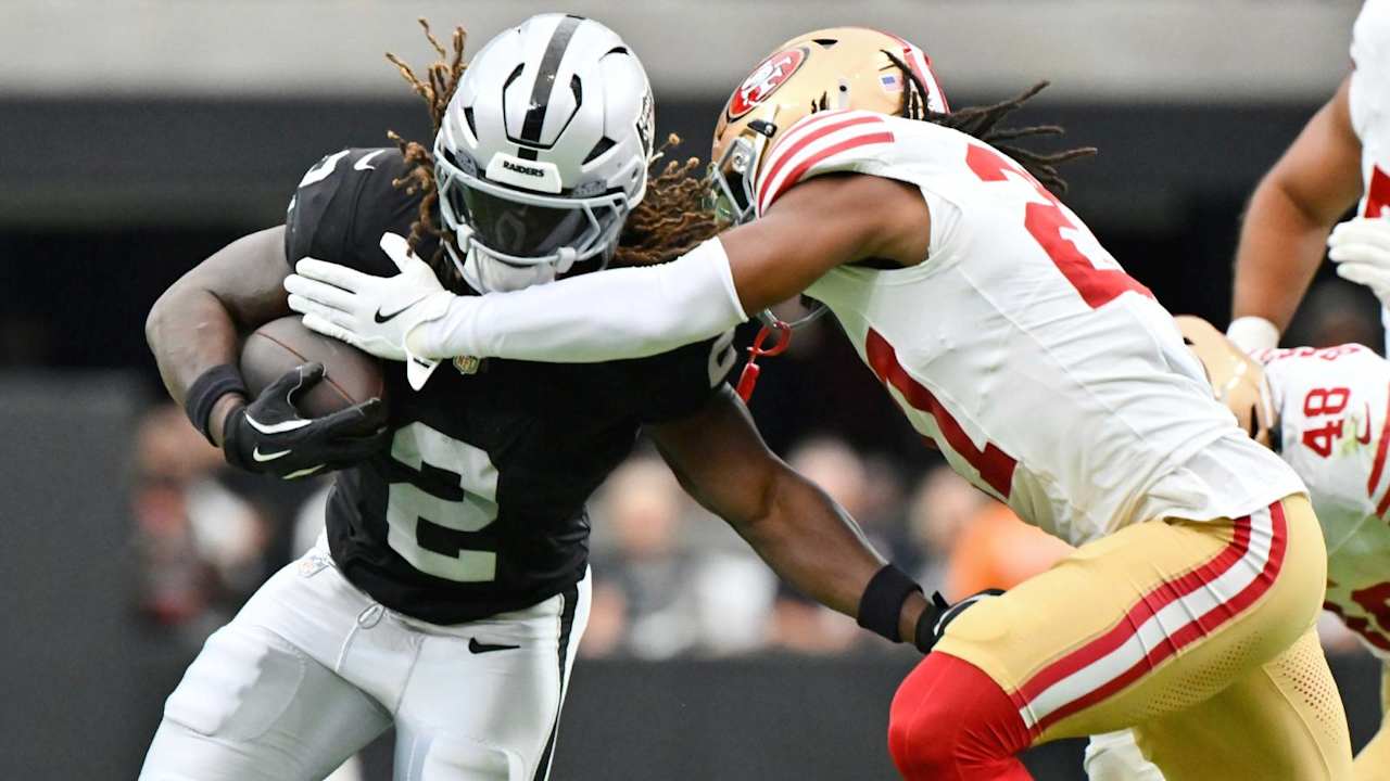 Raiders' Ashton Jeanty runs over 49ers, finds end zone in bounce-back outing: 'I've arrived'
