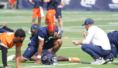 Bears camp report: Ben Johnson intensity shines; Caleb Williams out of sync