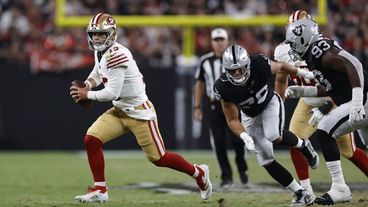 Jake Moody bangs 50-yard FG – NBC Sports Bay Area & California