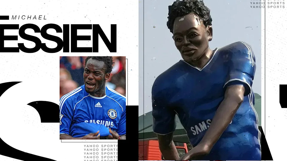 Michael Essien statue (Yahoo sports illustration)