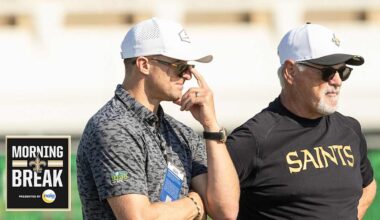 Drew Brees visits camp, Saints adjust roster amid injuries
