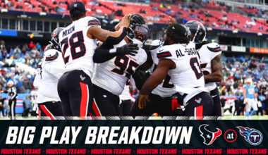 Team Analyst/Radio Sideline Reporter John Harris recapped a few of the big plays from the Houston Texans Week 18 road win over the Tennessee Titans.