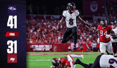 Ravens Score 34 Unanswered in Win Over Buccaneers