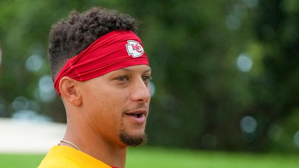 Patrick Mahomes, Kansas City Chiefs quarterback, at training camp.