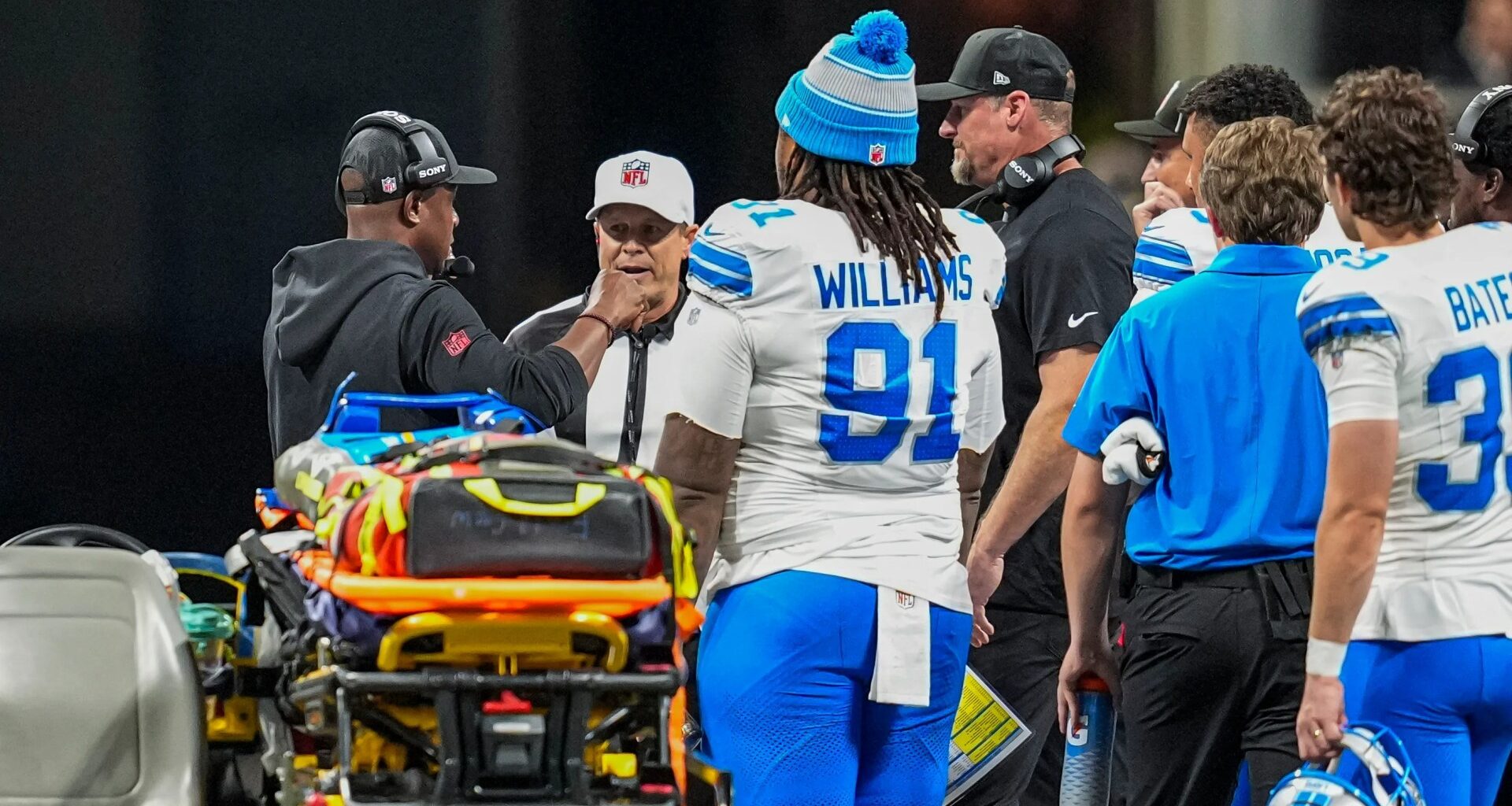 Morice Norris issues major update over his health after Lions-Falcons is abandoned following terrifying injury