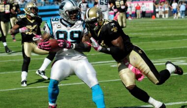 All-Pro Panthers wideout brawled with wrong man after taking brutal cheap shot celebrating 54-yard TD