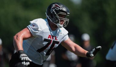 Kaleb McGary carted off field during Falcons practice