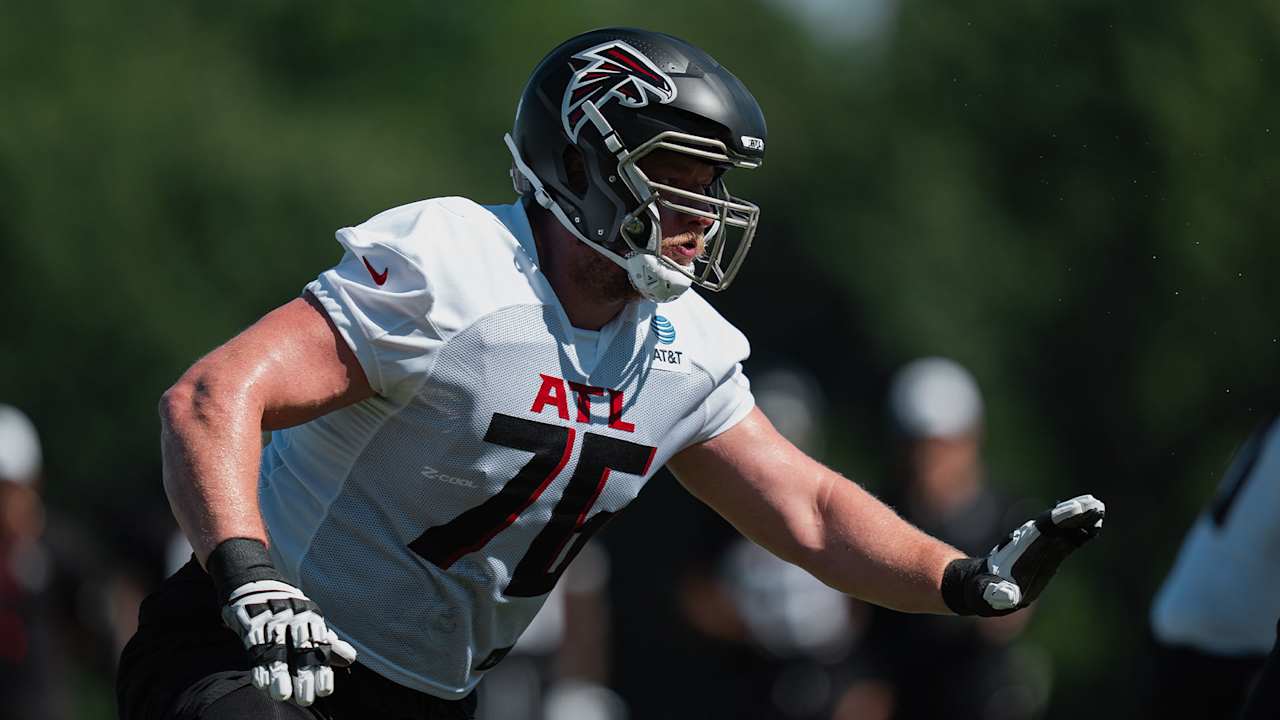 Kaleb McGary carted off field during Falcons practice