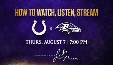 How to Watch, Listen, Live Stream Ravens vs. Colts, Preseason Week 1 - Baltimore Ravens