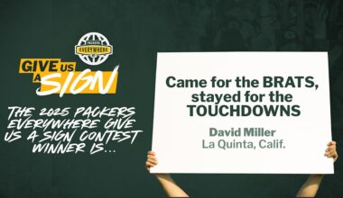 ‘Packers Give Us a Sign Contest’ winner chosen