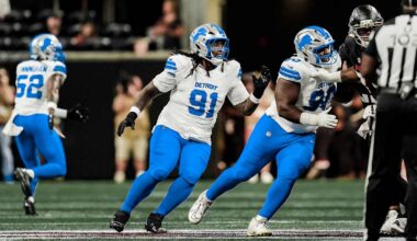 How Detroit Lions rookies DL Tyleik Williams and OL Tate Ratledge fared in preseason debut