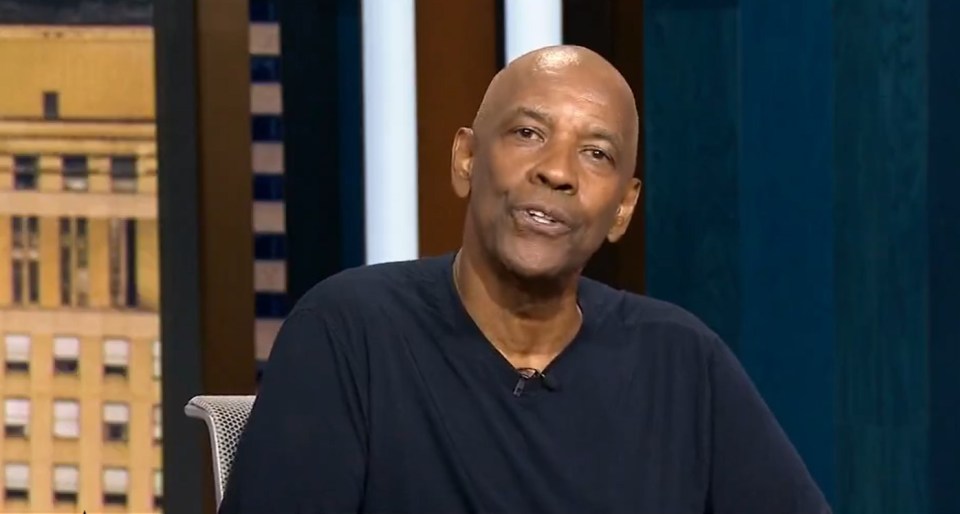 Denzel Washington expressing displeasure with the Dallas Cowboys on First Take.