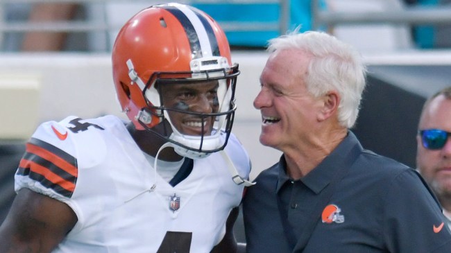 Browns QB Deshaun Watson and owner Jimmy Haslam