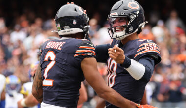 Bears camp report: Caleb Williams, DJ Moore bring physical preseason to an end