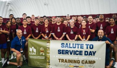 Commanders host boot camp for local military in partnership with USAA 