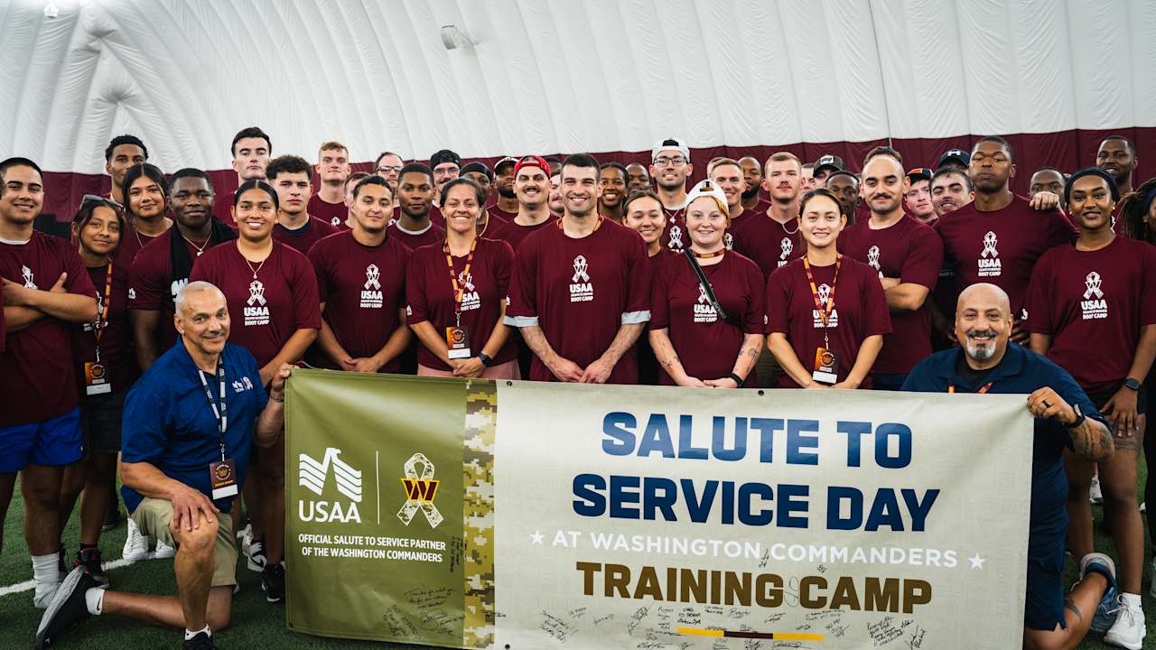 Commanders host boot camp for local military in partnership with USAA 