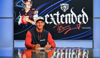 Tyson Bagent grateful for contract extension, ‘second home’ with Bears